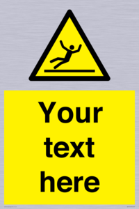 Custom Figure Slipping Sign